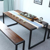 OXFORD Rustic Ultra Slim Wooden Dining Table