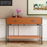 PANACHE Modern Leather Hallway Console