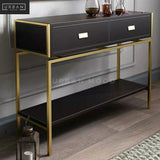 PANACHE Modern Leather Hallway Console