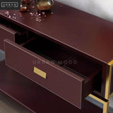 PANACHE Modern Leather Hallway Console