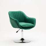 PLUM Velvet Swivel Study Chair