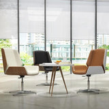POLITAN Modern Designer Wood Clad Office Chair