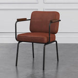 RONNIE Vintage Faux Leather Office Dining Chair