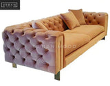 REIGN Victorian Velvet Tufted Sofa