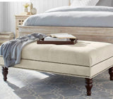 LORY Classic Faux Leather Ottoman Bench