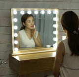 ADLEY Solid Wood Spotlight Vanity Mirror