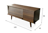 PHOEBE Rustic Wooden TV Console