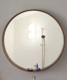 HARLET Solid Wood Round Wall Mirror