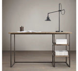 DUSK Industrial Solid Wood Study Table
