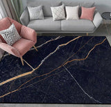 ASHER Luxury Gold Marble Floor Rug