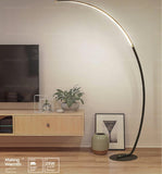 VARNER Contemporary Minimalist LED Half Moon Standing Lamp