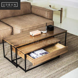 DOSSIER Rustic Solid Wood Coffee Table