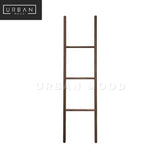 RYAN Rustic Standing Mirror & Ladder Shelf