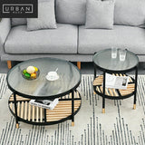 (Clearance) ZEPPELIN Rustic Rattan Coffee Table