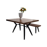 LINDA Radisson Scandinavian Nordic Dining Table Live Edge Straight Edge