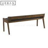 CABANA Rustic Solid Wood Bench
