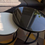 Mod Monochrome Round Coffee Table