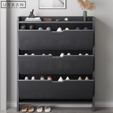 DEREK Scandinavian Ultra Slim Shoe Cabinet