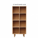 Madison Teak Bookcase Cube Nordic Solid Wood Bookshelf