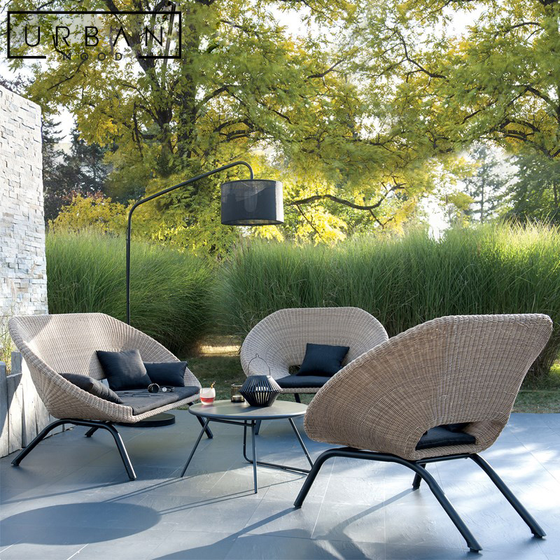 ENTHRAL Modern Rattan Outdoor Sofa – RoomyRoom.com - Contemporary ...