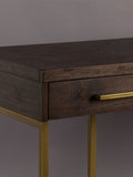 MCKENNA Herringbone Console Table / Writing Table /Dressing Vanity Table Solid Wood