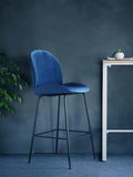 FELICE Velvet Beetle Bar Stool