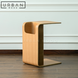 FENCER Scandinavian Solid Wood End Table