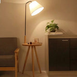 (Clearance) FLORENCE Solid Wood Standing Lamp Side Table
