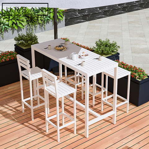 FOLIAGE Modern Outdoor Bar Table Chairs RoomyRoom