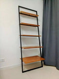 GALILEO Industrial Solid Wood Ladder Display Shelf