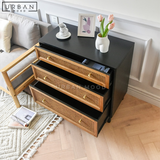 HUTTEN Vintage Rattan Chest of Drawers