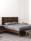 KINGSTON Acacia Wood Herringbone Bedframe