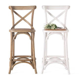 KITH Rustic Solid Wood Bar Stool