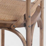 KITH Rustic Solid Wood Bar Stool