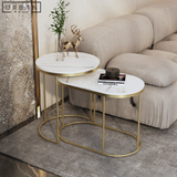 LYNDSY Modern Sintered Nesting Side Tables