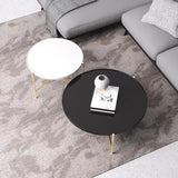 NOVELLE Round Marble Nesting Coffee Tables