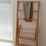 NYLON Rustic Solid Wood Clothes Rack