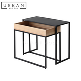 RICARDO Minimalist Solid Wood Side Table