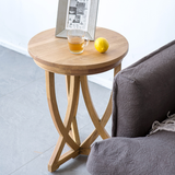 SHELFORD Rustic Solid Wood Side Table