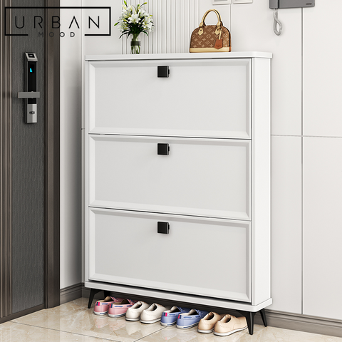TIPPEN Modern Ultra Slim Shoe Cabinet